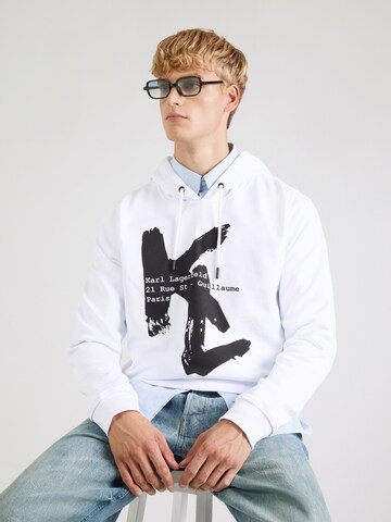 Karl Lagerfeld Bluzka sportowa w kolorze biały: przód