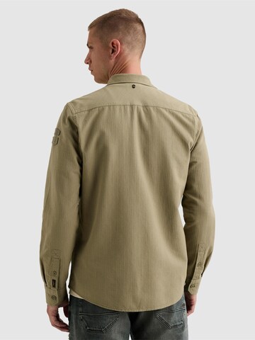 PME Legend Regular fit Overhemd 'Shirt in 100% cotton with chest pockets and badge' in Groen