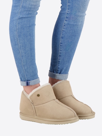 Pantoufle 'Willow' Warmbat en beige : devant