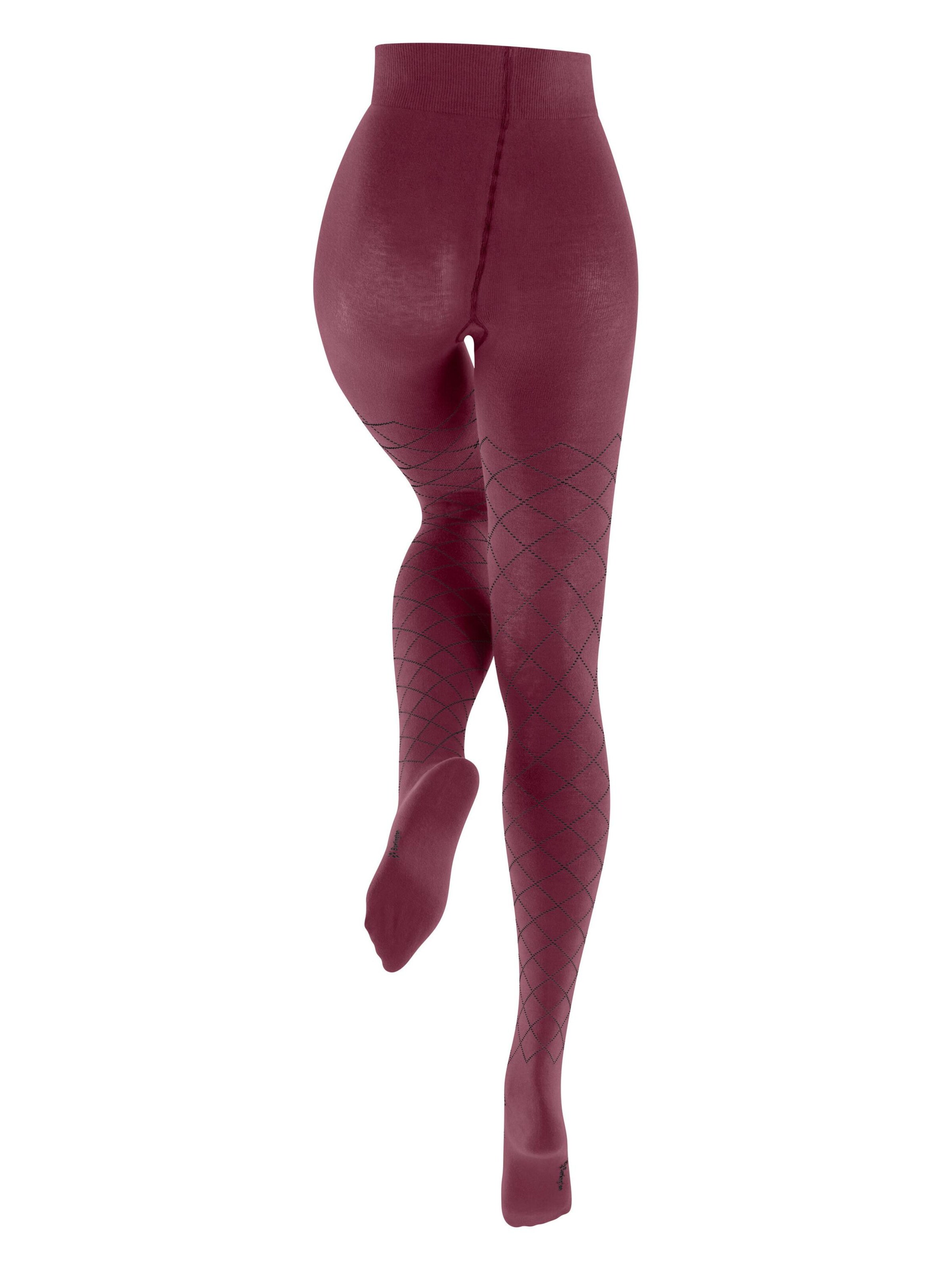BURLINGTON Tights 'Argyle Affair' in Red