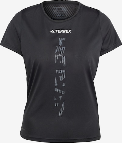 ADIDAS TERREX Tehnička sportska majica 'Agravic' u kameno siva / crna / bijela, Pregled proizvoda