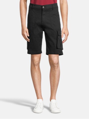 Regular Pantalon cargo AÉROPOSTALE en noir : devant