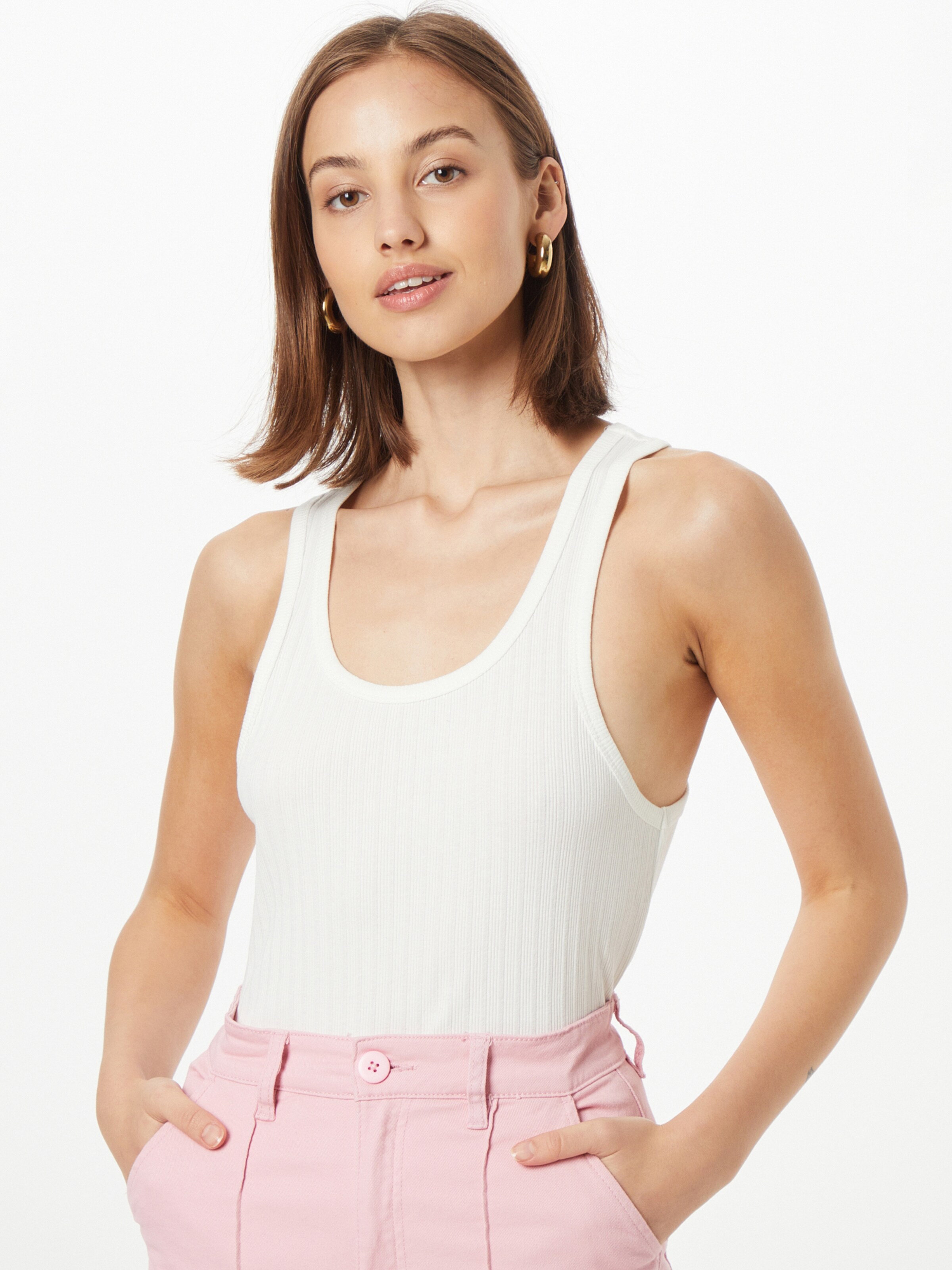 Frauen Shirts & Tops ICHI Top in Weiß - UV65248 Frauen Shirts & Tops ICHI Top in Weiß - UV65248