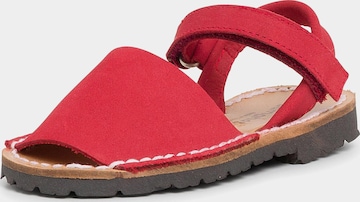 Sandales Pisamonas en rouge : devant