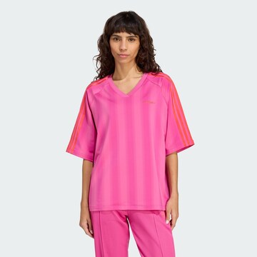ADIDAS ORIGINALS Футболка в Ярко-розовый: спереди
