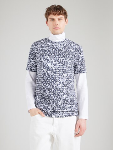 mėlyna ARMANI EXCHANGE Marškinėliai: priekis