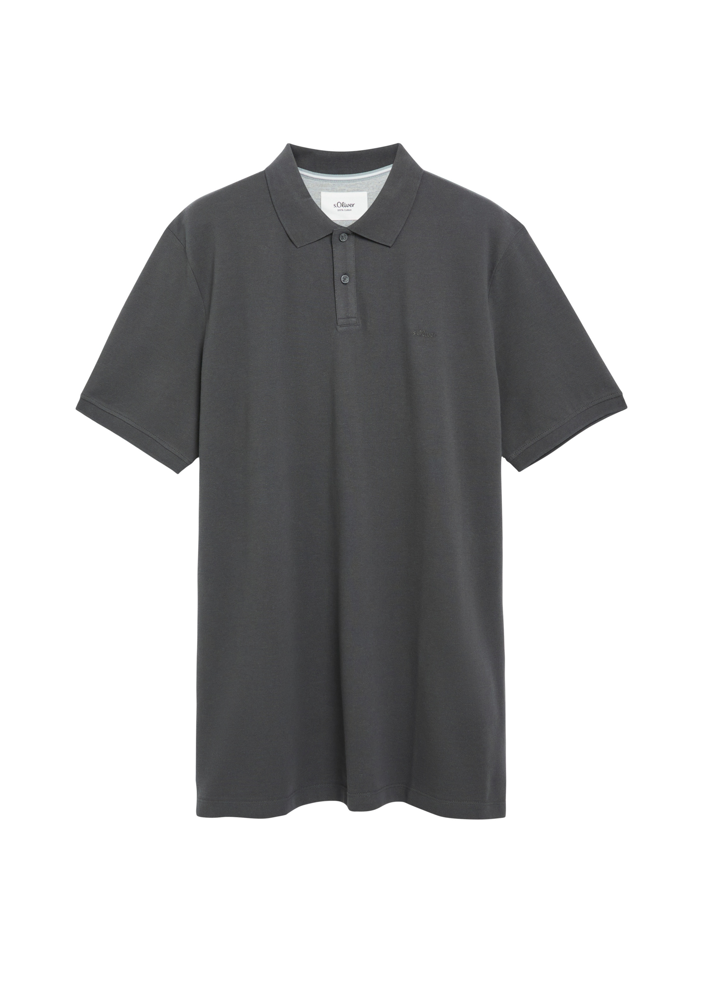 s.Oliver Poloshirt in Grau: Vorderseite