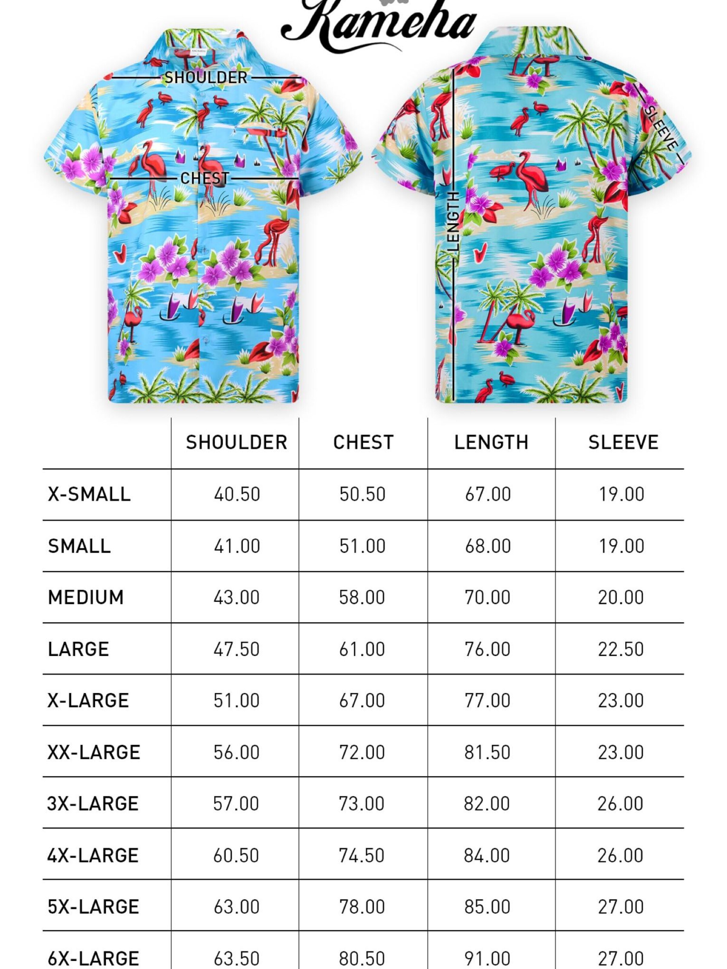 King Kameha - Camiseta 'Flamingos' en azul