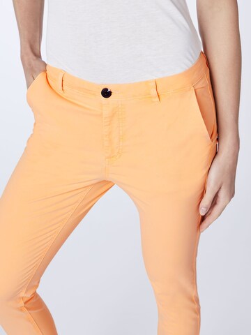 CHIEMSEE Slimfit Chinohose in Orange