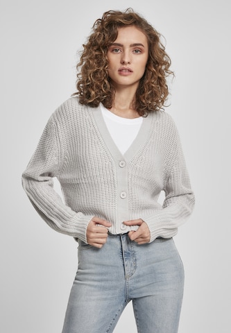 Urban Classics Knit cardigan in Grey: front