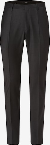 ROY ROBSON Slim fit Pleated Pants in Grey: front