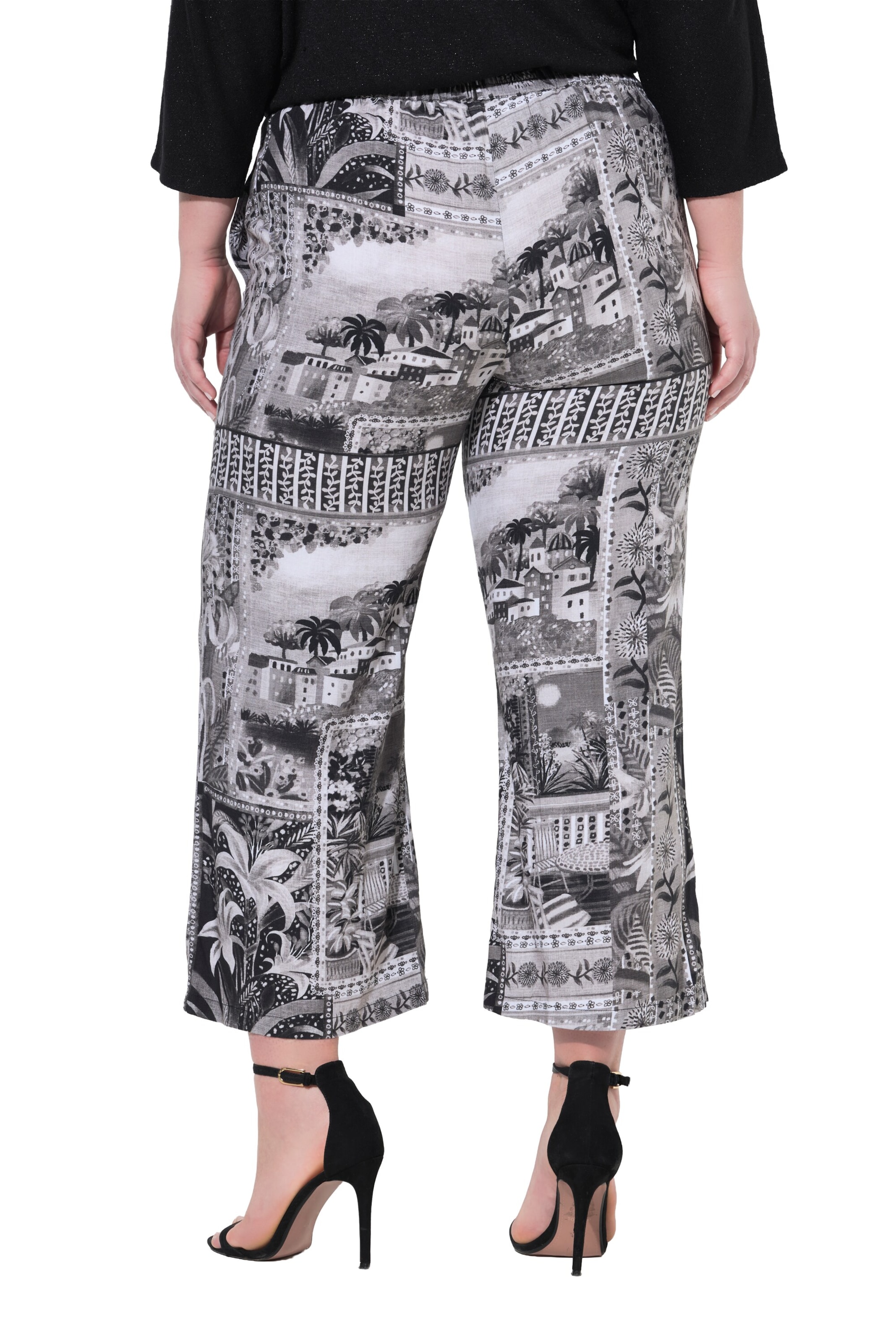 MIAMODA Wide leg Trousers in Grey