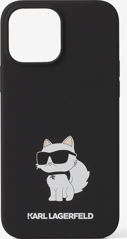 Karl Lagerfeld Калъф за смартфон 'Choupette NFT iPhone 13 Pro Max' в черно: отпред