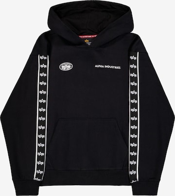 Sweat-shirt ALPHA INDUSTRIES en noir : devant