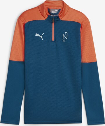 PUMA Athletic Sweatshirt in Blue: front