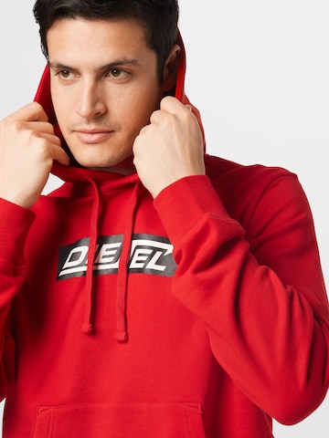 DIESEL Sweatshirt 'GINN' in Red