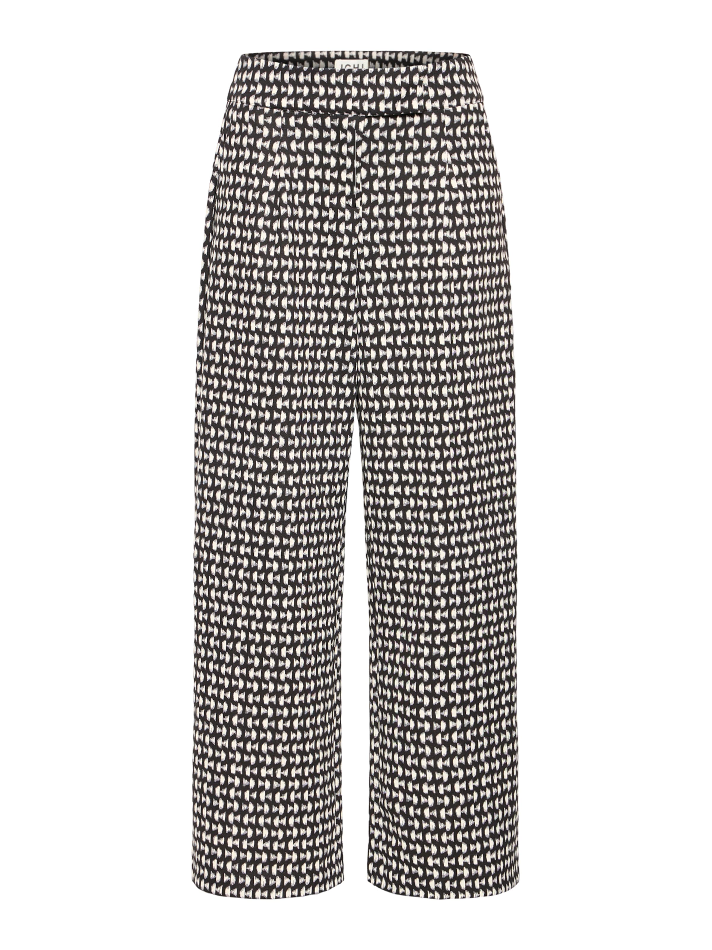 ICHI - Perna larga Calças 'IHKATE' em branco: frente