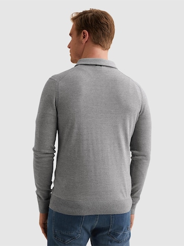 Pullover 'Pullover in cotton/modal with polo collar' di VANGUARD in blu