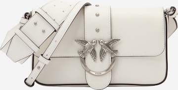 PINKO Чанта с презрамки 'LOVE ONE CLASSIC' в бяло: отпред