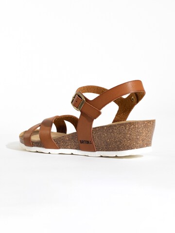 Bayton Sandalen met riem 'Canberra' in Bruin