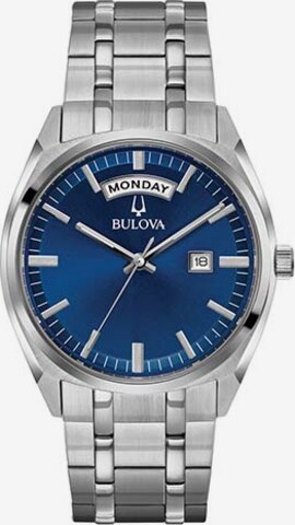 Bulova Analog Watch in Blue: front