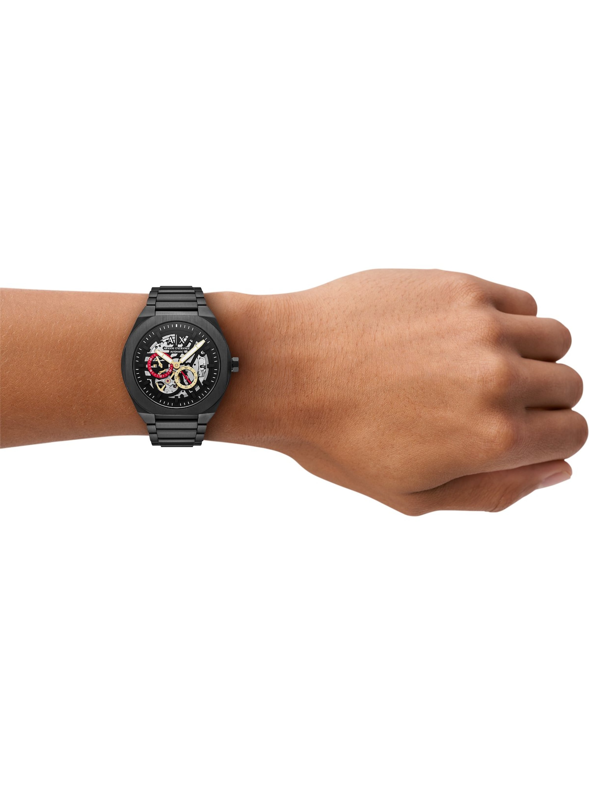 ARMANI EXCHANGE Analog watch in Black: front