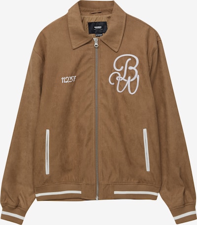 Pull&Bear Jacke in braun / weiß, Produktansicht