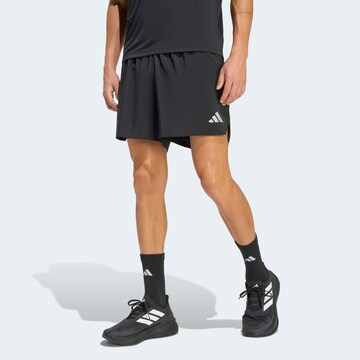 ADIDAS PERFORMANCE Regular Workout Pants in Black: front