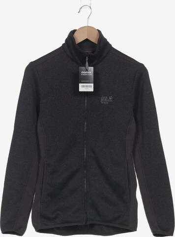 JACK WOLFSKIN Sweatshirt & Zip-Up Hoodie in S in Grey: front