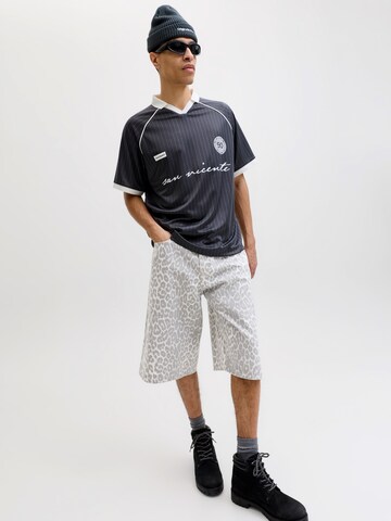 JACK & JONES Luźne Spodnie 'JPSTOWEN ROY' w kolorze szary