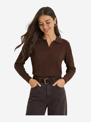 Bianco Lucci Pullover 'Pullover'‌‌‌‌‌‌ in Braun