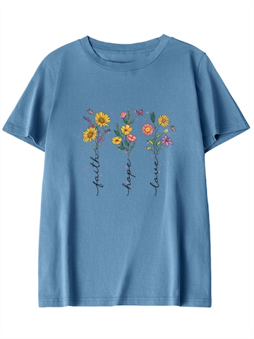 T-shirt 'Summer Casual' GORHEY en bleu : devant