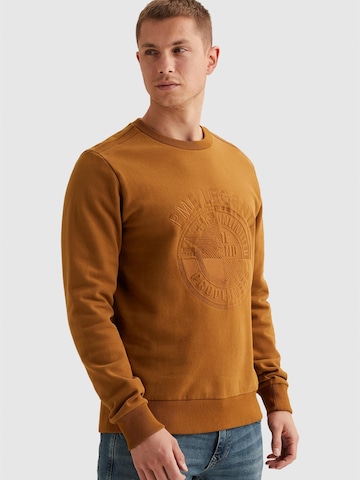 PME Legend Collegepaita 'PME LEGEND - Sweatshirt with embroidered artwork' värissä oranssi