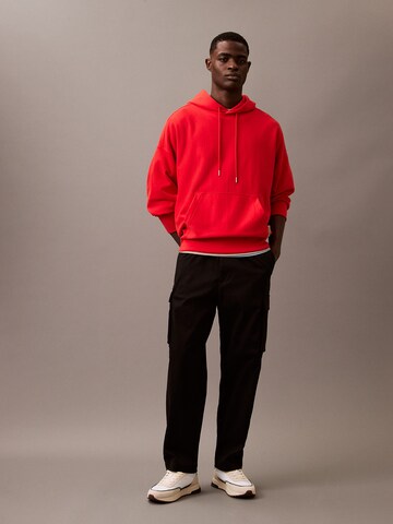 Calvin Klein Jeans Regular Cargo trousers in Black: front