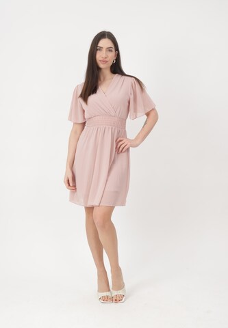 Elara Dress in Pink: front