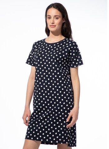 Short Stories Nachthemd in Schwarz: Vorderseite