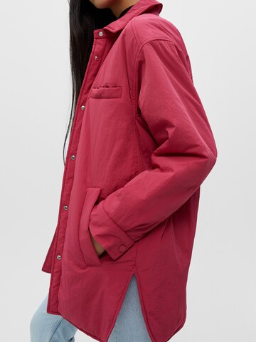 Veste mi-saison Pull&Bear en rouge