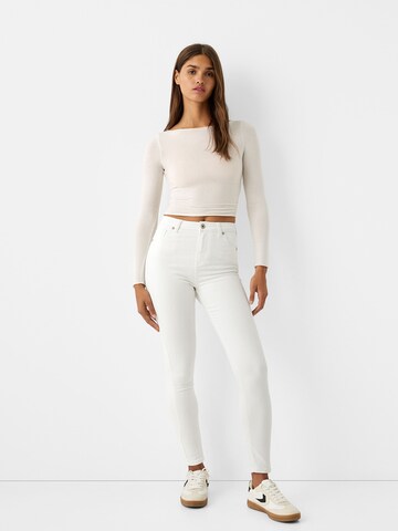 Skinny Jean Bershka en blanc