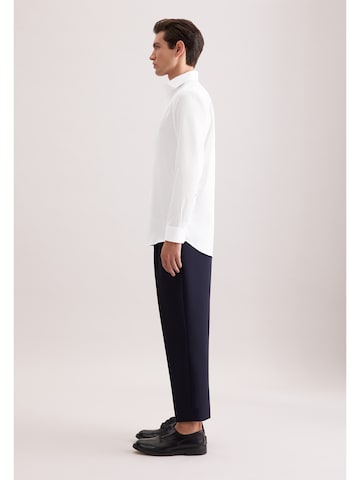 SEIDENSTICKER Regular Fit Hemd 'Schwarze Rose' in Weiß