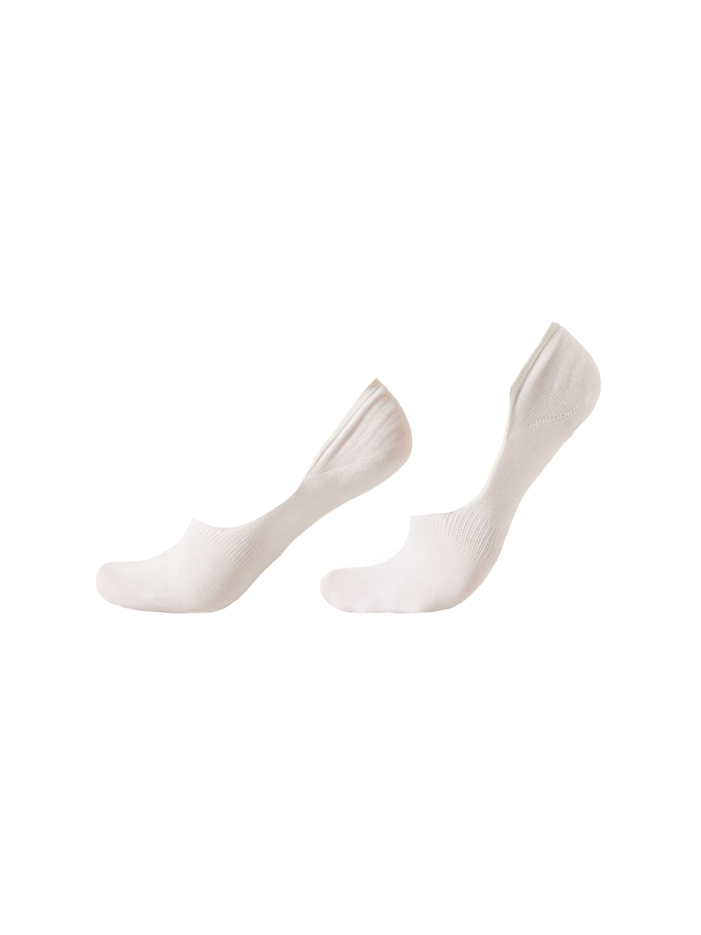 CALZEDONIA Ankle Socks in White: front