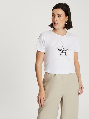 CROSS JEANS T-Shirt in Weiß: Vorderseite