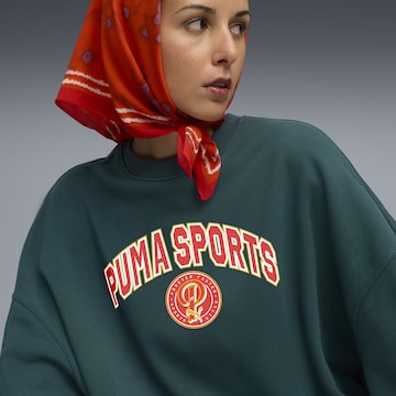 Sweat-shirt 'Wardrobe Essentials Sports Legacy' PUMA en vert