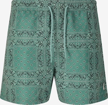 NOU Badeshorts 'Felipe' in Grün: Vorderseite