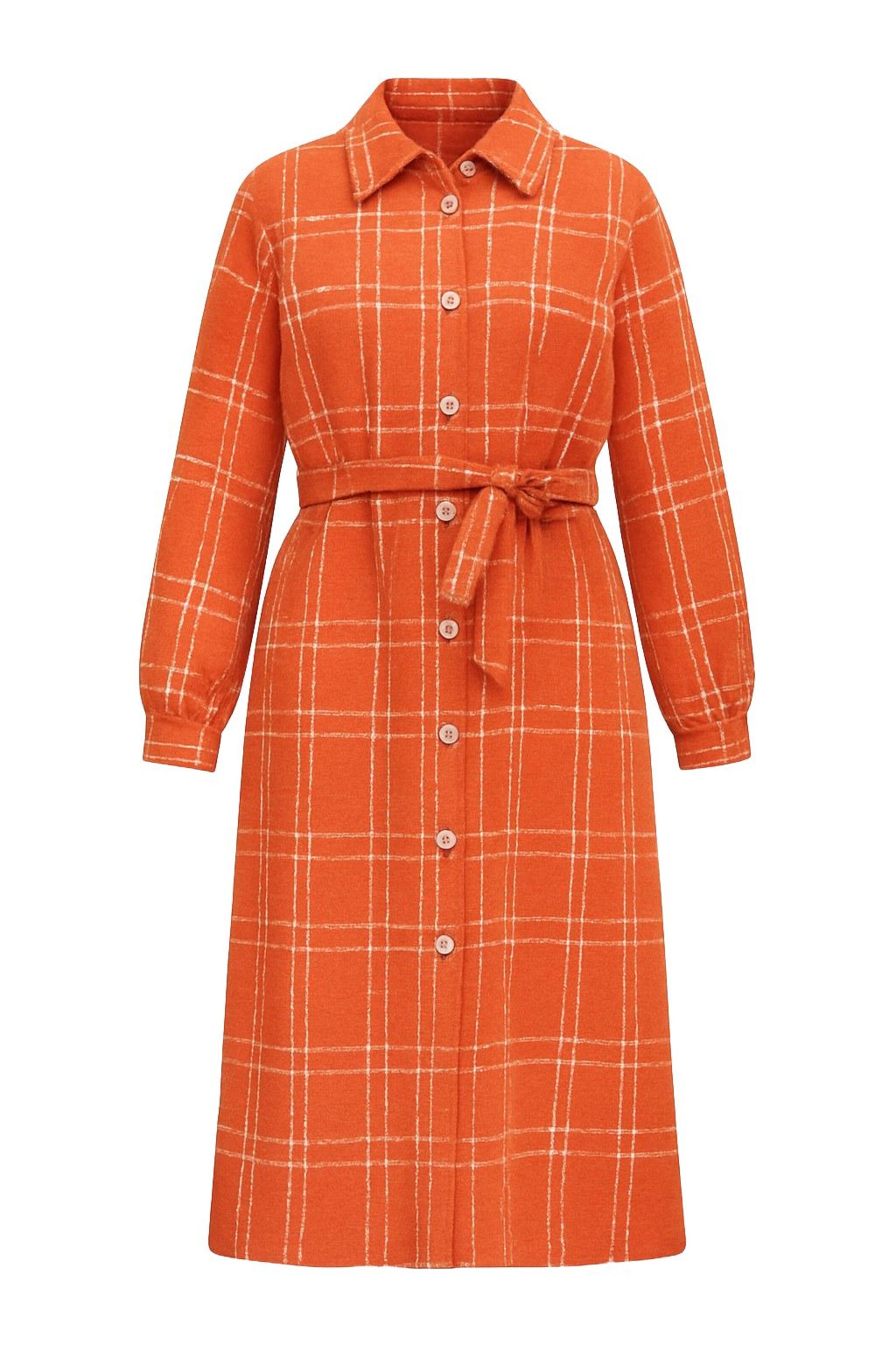 MODAMIHRAM Übergangsmantel in orange / weiß, Produktansicht