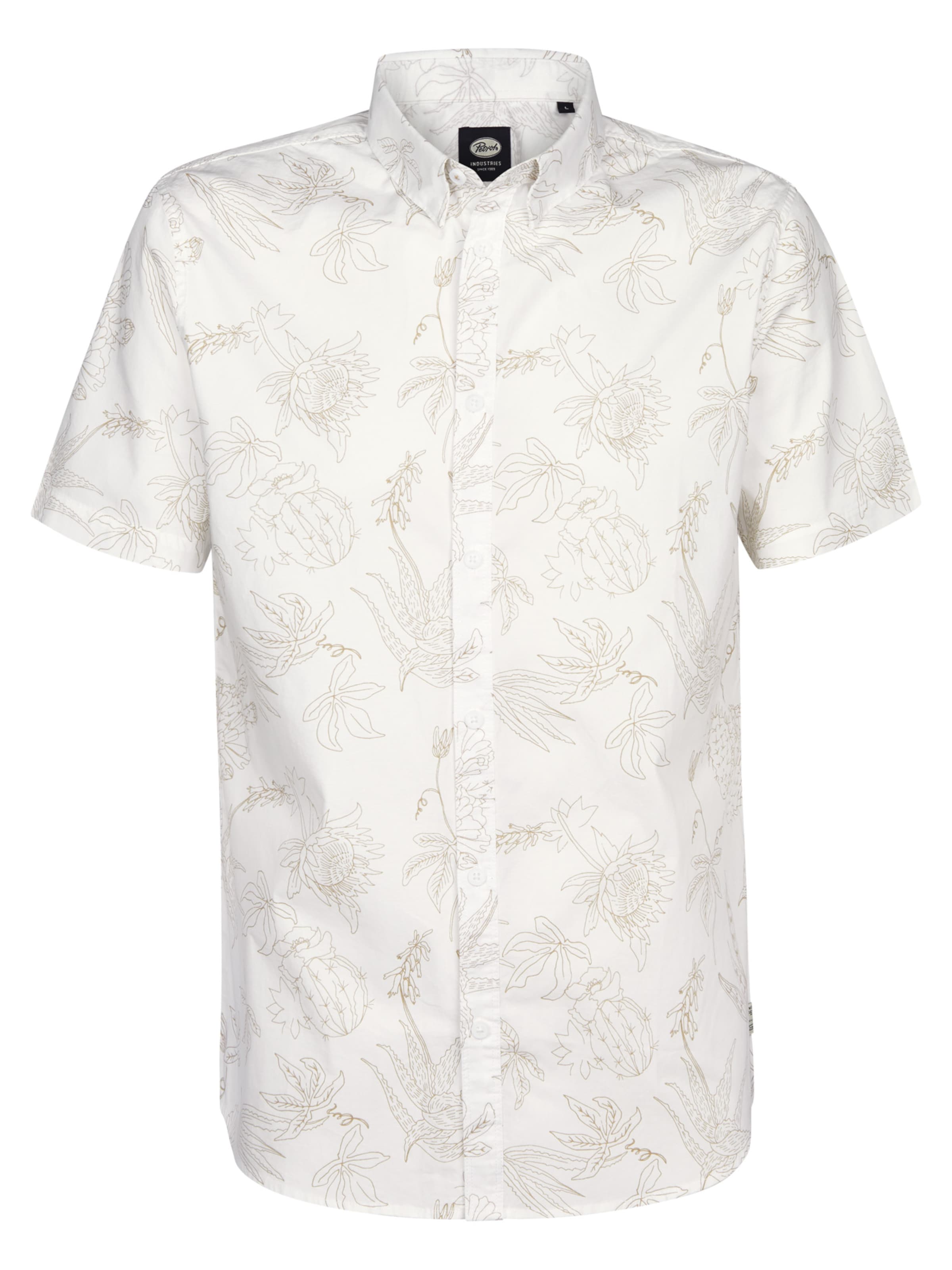 Coupe regular Chemise Petrol Industries en blanc : devant