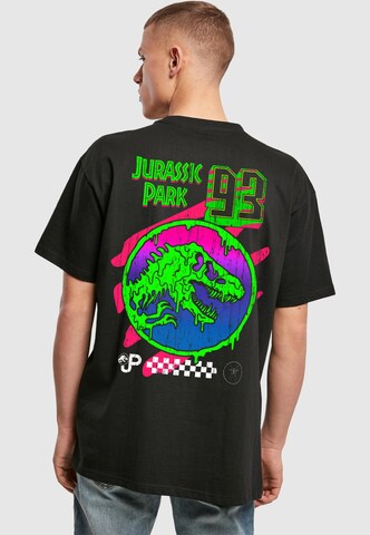 Merchcode Shirt 'Jurassic Park' in Zwart: voorkant
