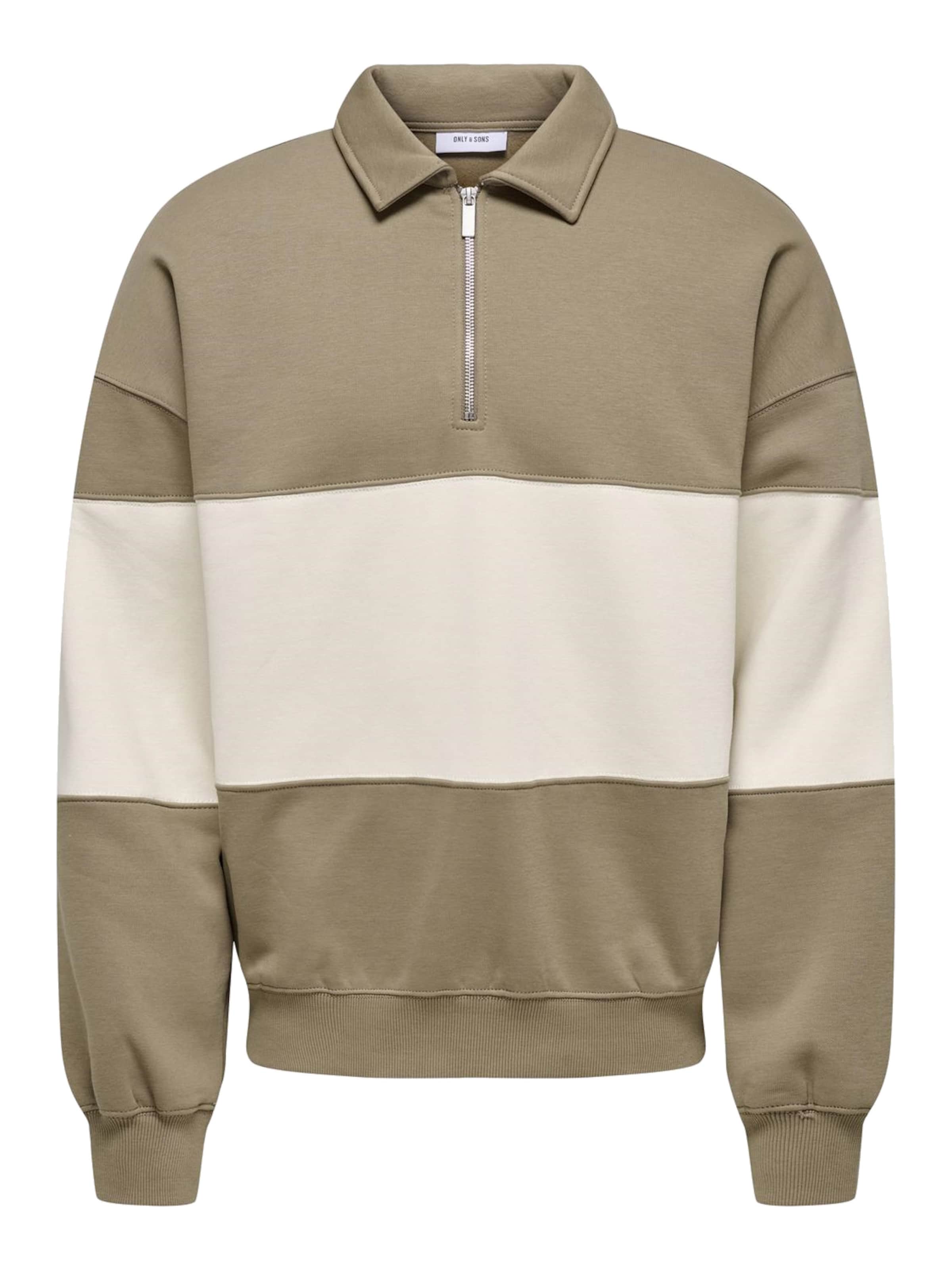 Only & Sons Sweatshirt 'Byron' in Grün: Vorderseite