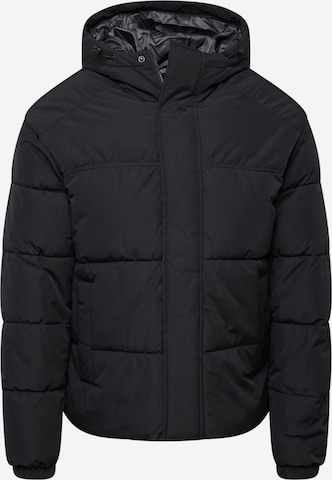 JACK & JONES Winterjas 'JJEBradley' in Zwart: voorkant