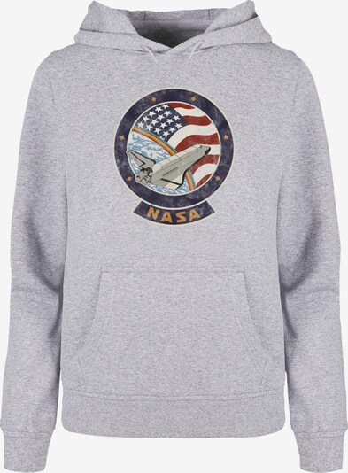 Merchcode Sweat-shirt 'NASA' en bleu marine / gris / rouge carmin / blanc, Vue avec produit