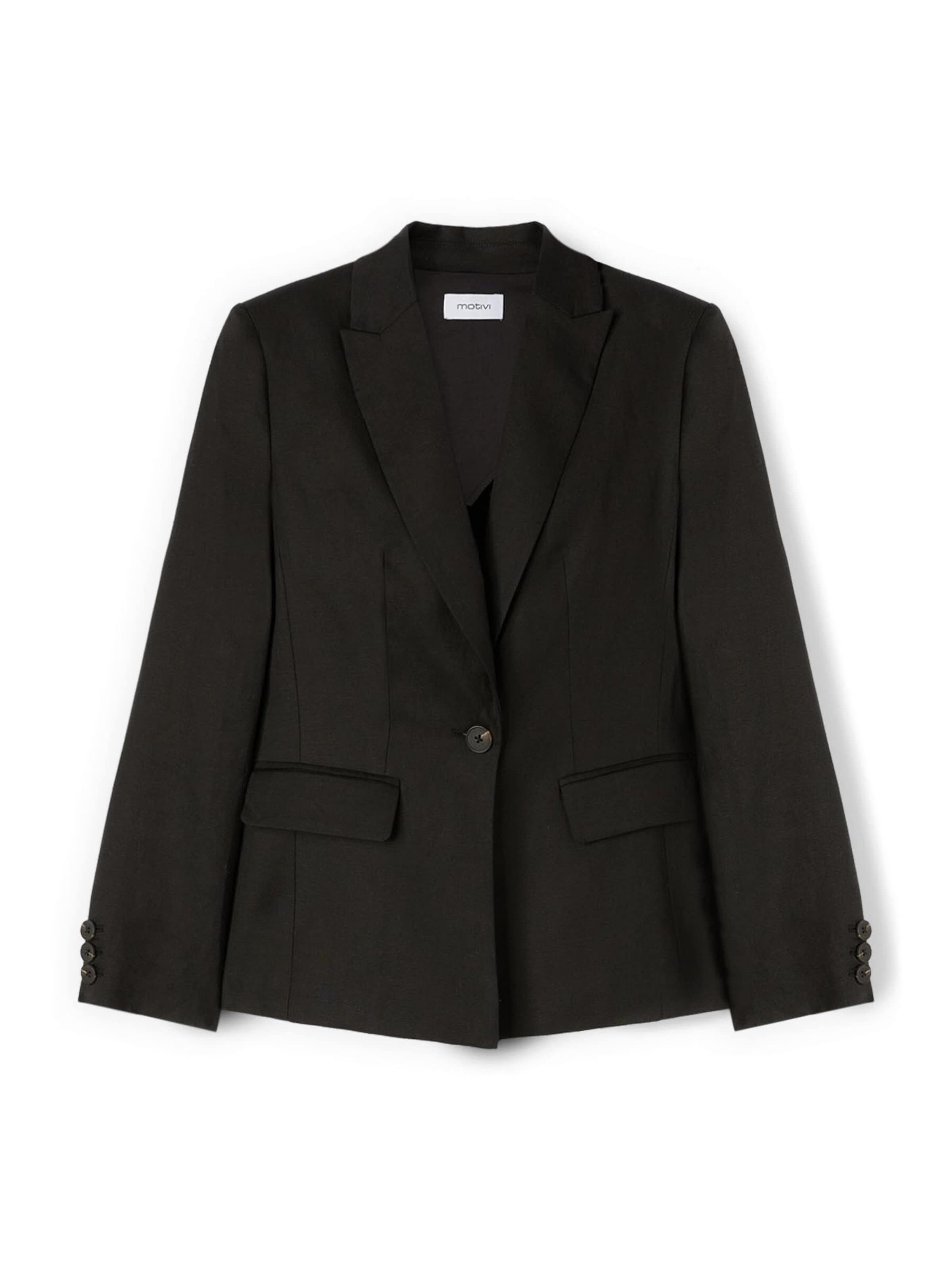 Blazer MOTIVI en noir : devant